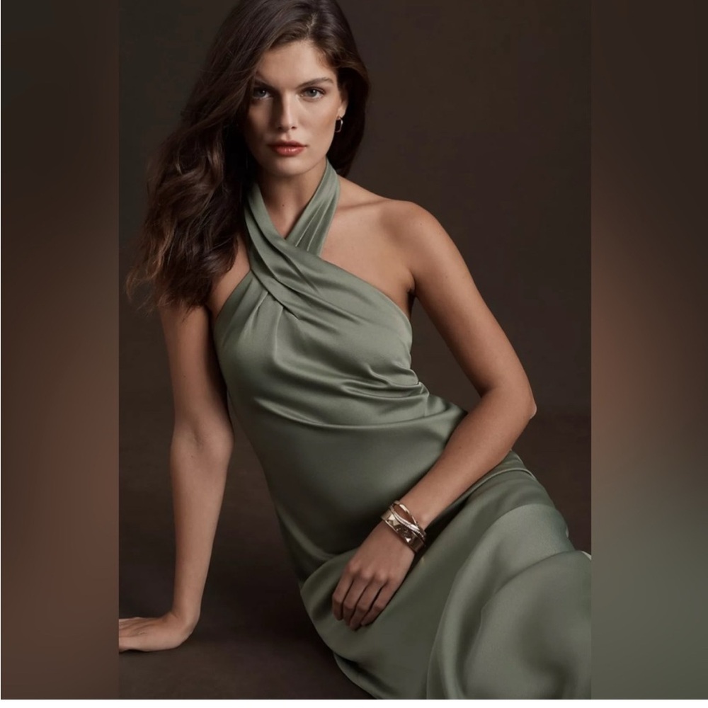 BHLDN Ruby Halter Dress in Green